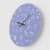 Musiknoten Große Wanduhr (Winkel)