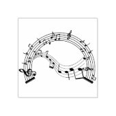 Musiknoten Gummistempel (Prägung)