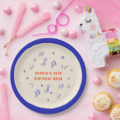 Musiknoten HandGezeichnet Illustrationen 40. Gebur Pappteller (Party)