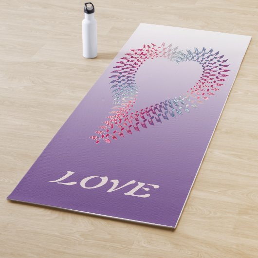 Musiknoten Herzkreieren Yogamatte (Beispiel)