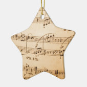 Musiknoten Hintergrund Keramik Ornament (Links)