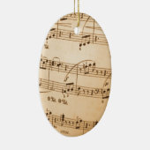 Musiknoten Hintergrund Keramikornament (Rechts)