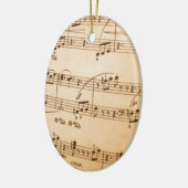 Musiknoten Hintergrund Keramikornament (Links)