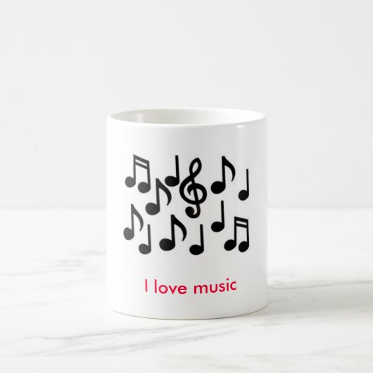 Musiknoten, i-Liebemusik Kaffeetasse (Mittel)