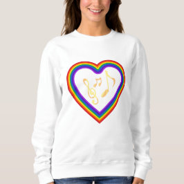 Musiknoten im Regenbogen, T - Shirt