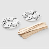 Musiknoten in Weiß Fächer (Non-assembled)