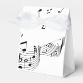 Musiknoten in Weiß Geschenkschachtel (Vorderseite)