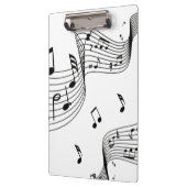 Musiknoten in Weiß Klemmbrett (Links)