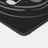 Musiknoten individuelle Name Schreibtischunterlage (Ecke)