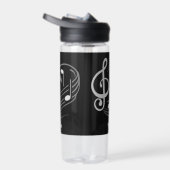 Musiknoten Individuelle Name Trinkflasche (Rechts)
