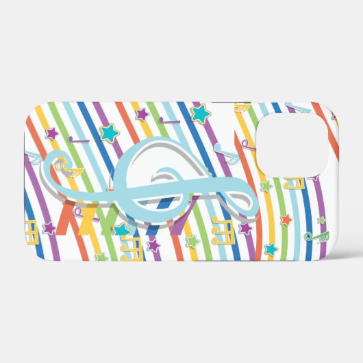 Musiknoten iPhone Case (Rückseite (Horizontal))