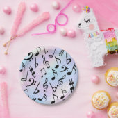 Musiknoten Iridescent Party Teller (Party)