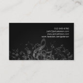 Musiknoten Jumble Blue Business Card Visitenkarte (Rückseite)