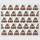 Musiknoten kackt Emoji Geschenkpapier (Flach)