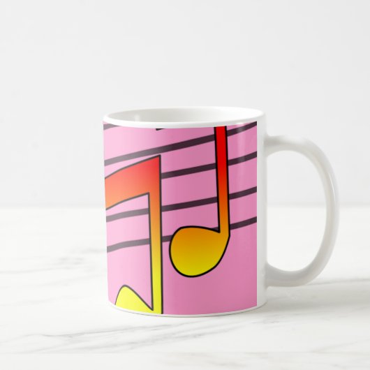 Musiknoten Kaffeetasse (Rechts)