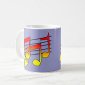 Musiknoten Kaffeetasse (Vorderseite Links)