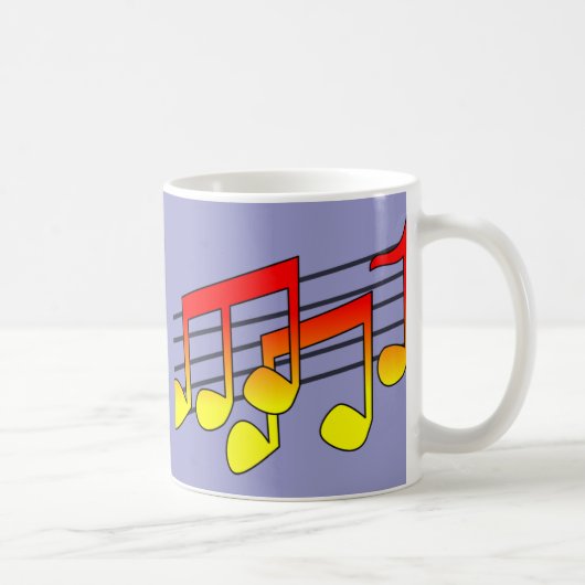Musiknoten Kaffeetasse (Rechts)