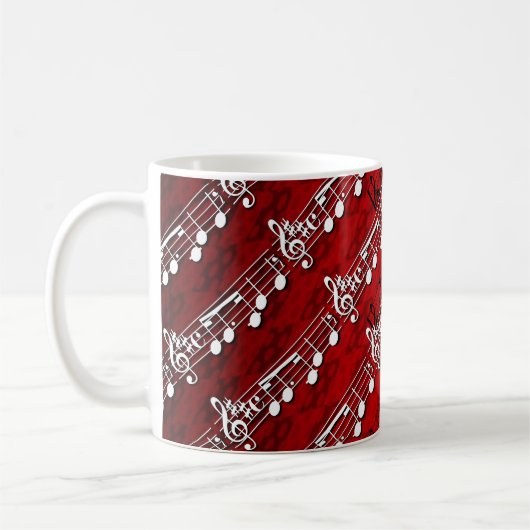 Musiknoten Kaffeetasse (Links)