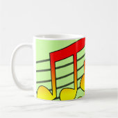 Musiknoten Kaffeetasse (Links)