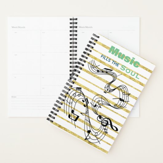 Musiknoten-Kalender Planer (Anzeige)