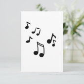 Musiknoten-Karte (Stehend Vorderseite)