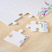 Musiknoten-Karte der Welt Puzzle (Seite)