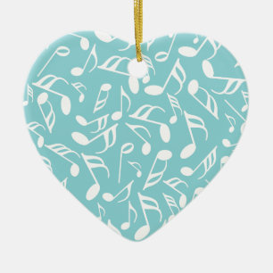 Musiknoten Keramik Ornament