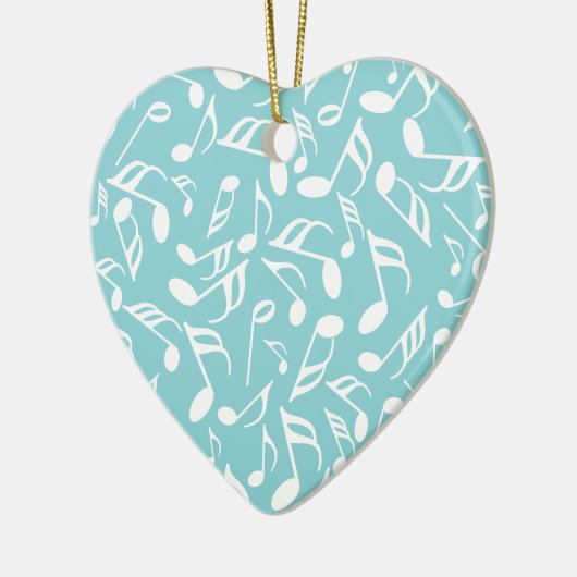 Musiknoten Keramik Ornament (Links)