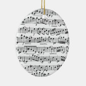 Musiknoten Keramik Ornament (Rechts)