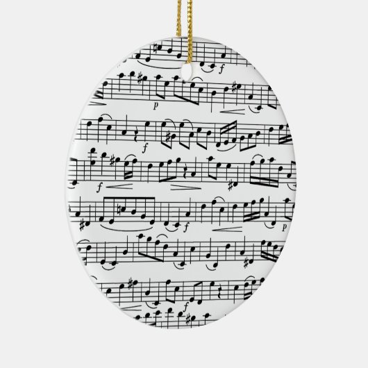 Musiknoten Keramik Ornament (Rechts)