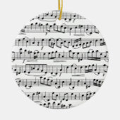 Musiknoten Keramik Ornament (Vorne)