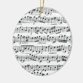 Musiknoten Keramik Ornament (Links)