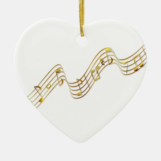 Musiknoten Keramik Ornament (Vorne)