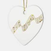 Musiknoten Keramik Ornament (Links)
