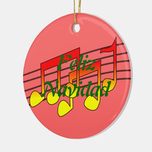 Musiknoten Keramikornament (Links)