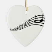 Musiknoten Keramikornament (Rechts)