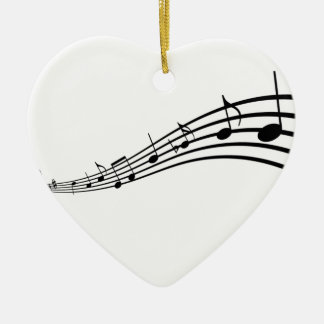 Musiknoten Keramikornament