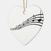 Musiknoten Keramikornament (Links)