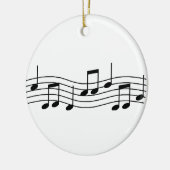Musiknoten Keramikornament (Links)