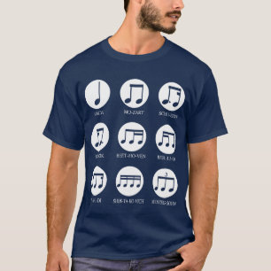 Musiknoten Klassische Musik Komponist lehrer lusti T-Shirt
