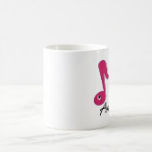 Musiknoten-Klavier-Musiker-personalisierte Tasse (Mittel)