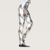 Musiknoten-Klavier-Tastatur-Gitarren-Leggings Leggings (Rechts)