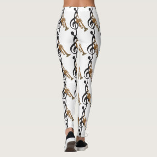 Musiknoten-Klavier-Tastatur-Gitarren-Leggings Leggings