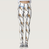 Musiknoten-Klavier-Tastatur-Gitarren-Leggings Leggings (Vorderseite)