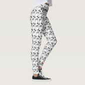 Musiknoten-Klavier-Tastatur-Gitarren-Leggings Leggings (Rechts)