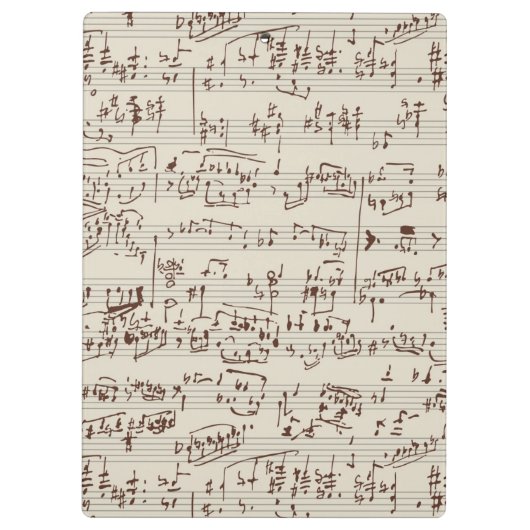 Musiknoten Klemmbrett (Rückseite)