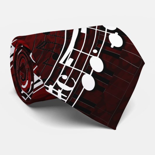 Musiknoten Krawatte (Gerollt)