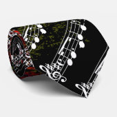 Musiknoten Krawatte (Gerollt)