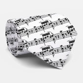 Musiknoten-Krawatte Krawatte (Gerollt)