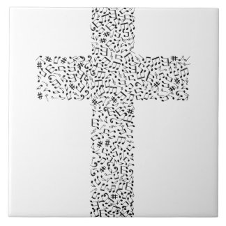 Musiknoten Kreuz Fliese